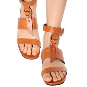 Chloe Kingsley T-Strap Flat Sandal